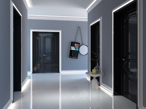 QL007P |Licht Sockelleiste indirekte Fußboden Beleuchtung| 200 x 9,3 x 4,0 cm |