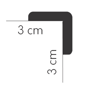 MD237 | Eckschutzleiste | 200 x 3,0 x 3,0 cm | Mardom Decor