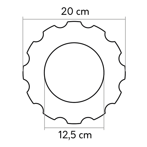 C3002W | Vollsäule | Ø 20 cm | Höhe 239,5 cm | vor grundiert